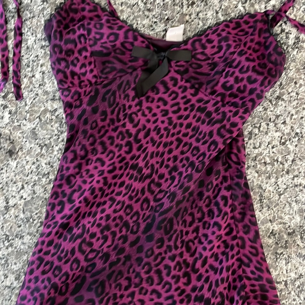 Purple animal print camisole top
